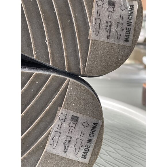 Gooce Maddie Suede Leather Boots Women 7 Round Toe Quilted Sheepskin Wool Winter - Picture 10 of 11